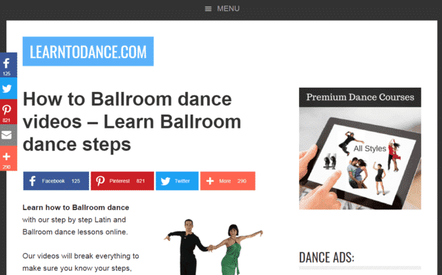 Learntodance Learn Ballroom Dance Lessons Online