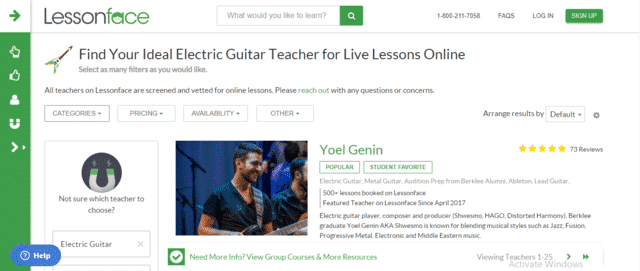 Lessonface Learn Electric Guitar Lessons Online