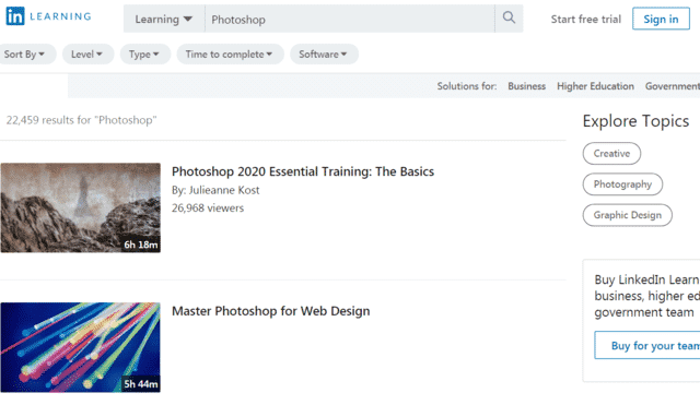 Linkedin Learn Photoshop Lessons Online