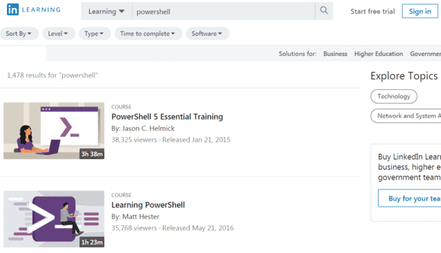 Linkedin Learn Powershell Lessons Online