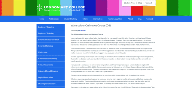 Londonartcollege Learn Watercolour Painting Lessons Online