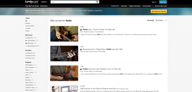 Lynda Learn Fiddle Lessons Online