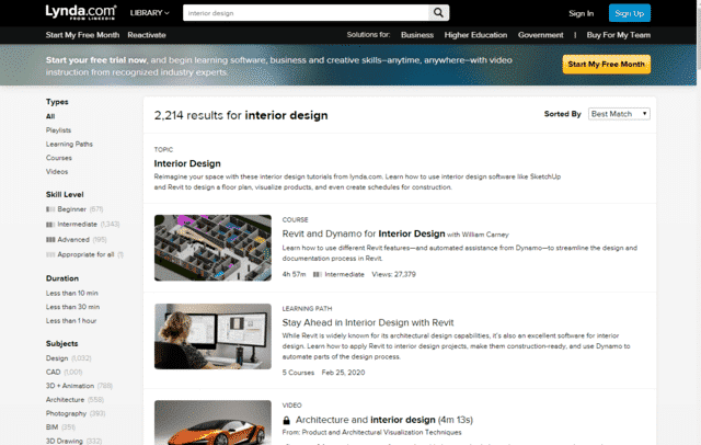 Lynda Learn Interior Design Lessons Online