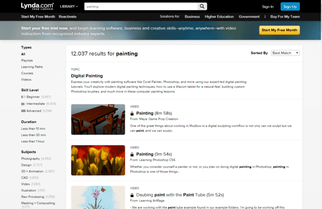 Lynda Learn Painting Lessons Online