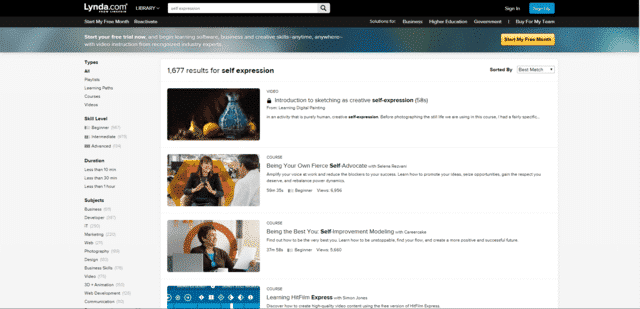 Lynda Learn Self Expression Lessons Online