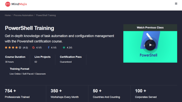 Mindmajix Learn Powershell Lessons Online
