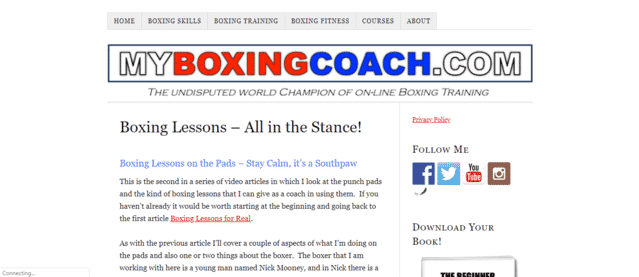 MyBoxingCoach Learn Boxing Lessons Online