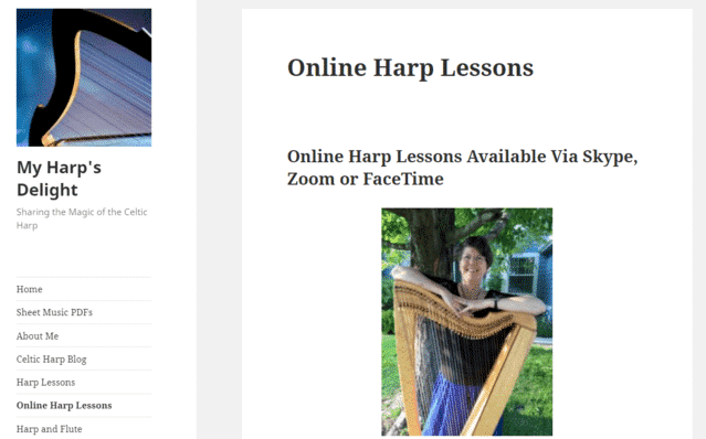 Myharpdelight Learn Harp Lessons Online