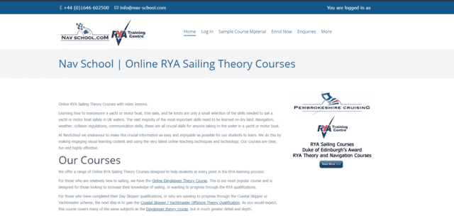 navschool learn sailing lessons online
