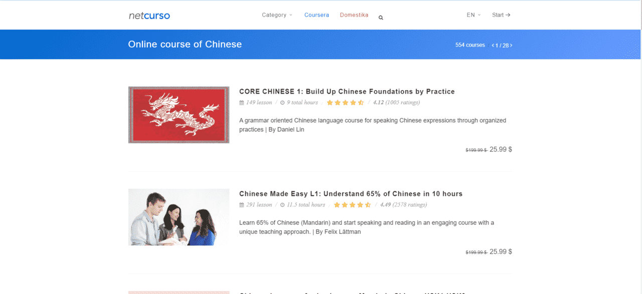 Netcurso Learn Chinese Lessons Online