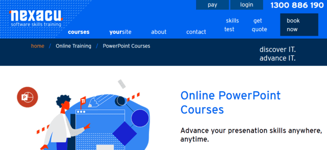 Nexacu Learn PowerPoint PPT Lessons Online