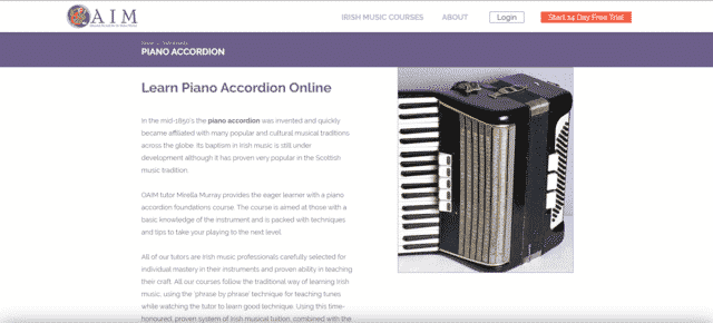 oaim learn accordion lessons online