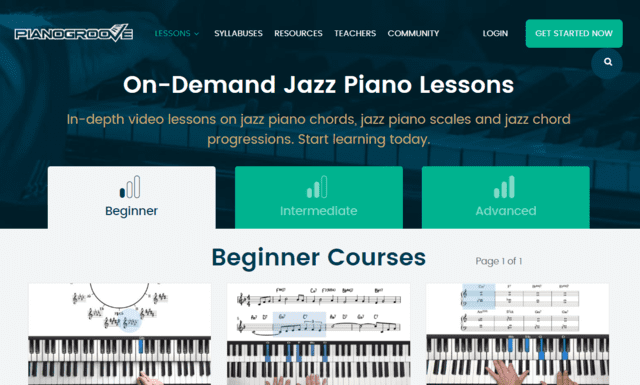 Pianogrove Learn Jazz Piano Lessons Online