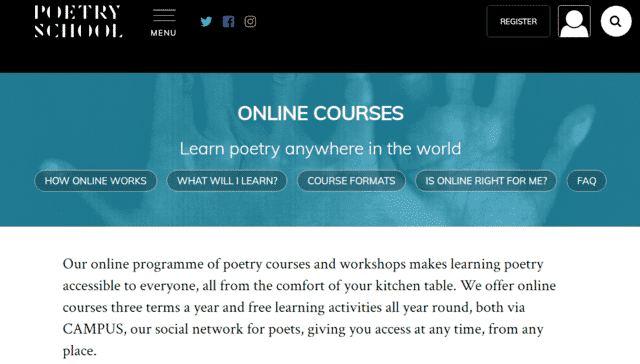 Poetryschool Learn Poems Lessons Online