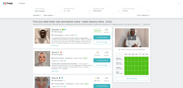 Preply Learn Arabic Lessons Online