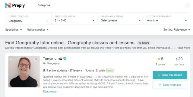 Preply Learn Geography Lessons Online