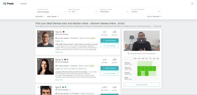 Preply Learn German Lessons Online