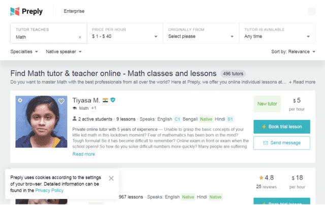 Preply Learn Maths Lessons Online