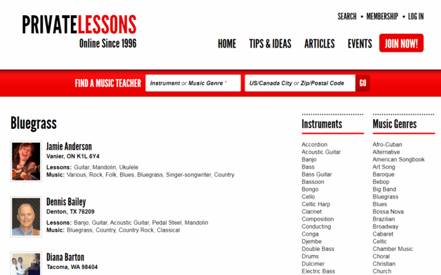 PrivateLessons Learn Bluegrass Vocal Lessons Online