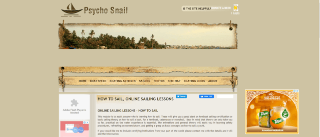 psychosnail learn sailing lessons online