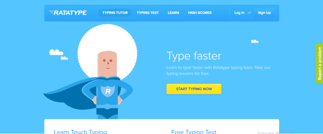 RataType Learn Typing Lessons Online