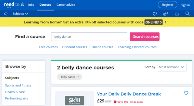 Reed Learn Belly Dance Lessons Online