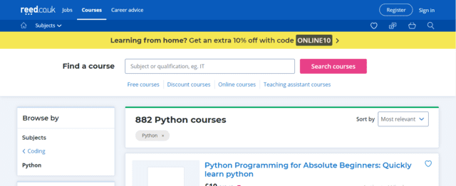 Reed Learn Python Lessons Online