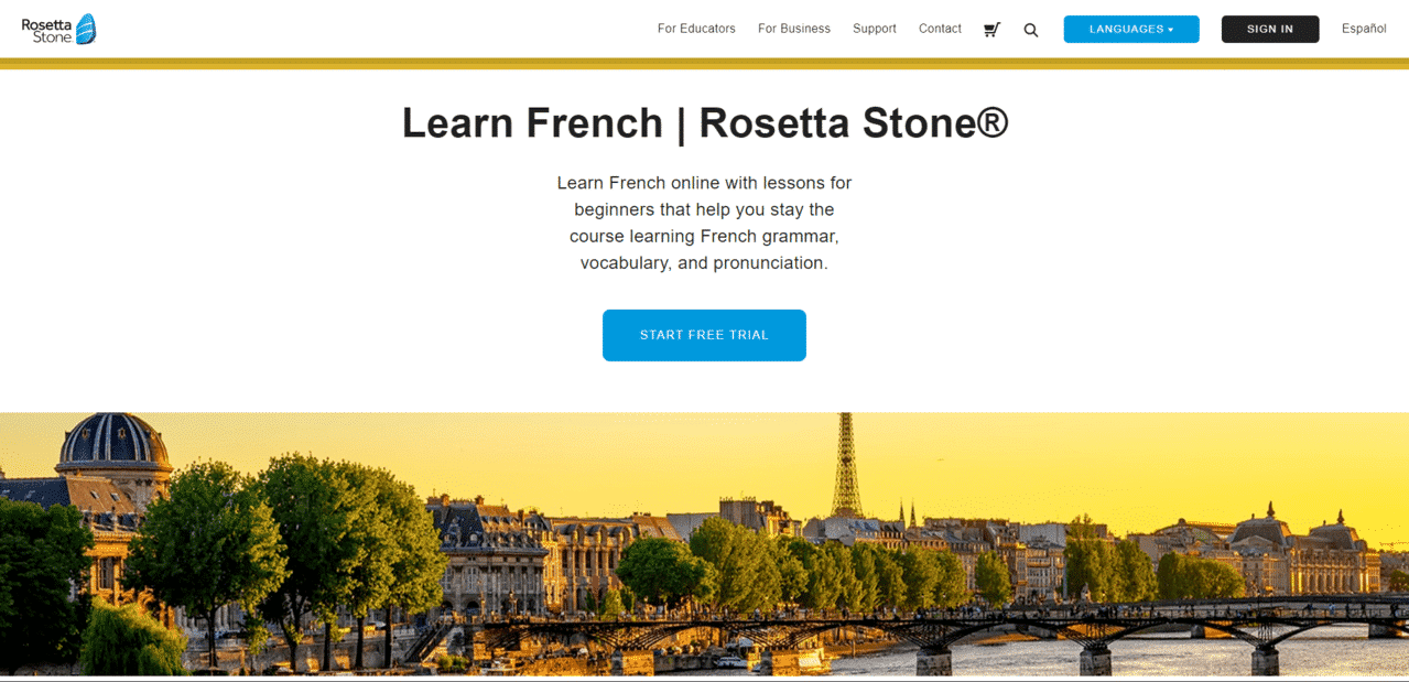 RosettaStone Learn French Lessons Online