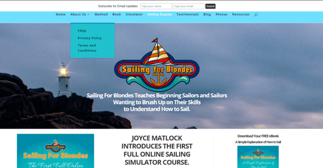 sailingforblondes learn sailing lessons online