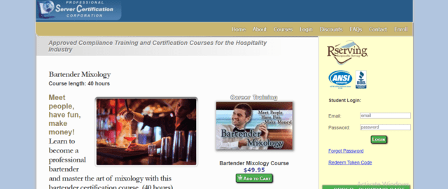 ServerCertificationCorp Learn Mixology Lessons Online