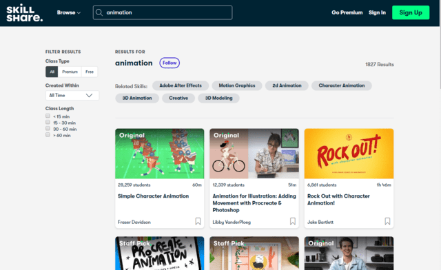 SkillShare Learn Animation Lessons Online