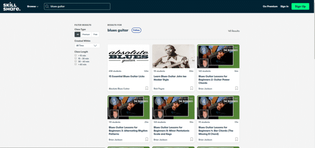 SkillShare Learn Blues Guitar Lessons Online