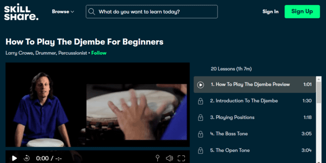 Skillshare Learn Djembe Lessons Online