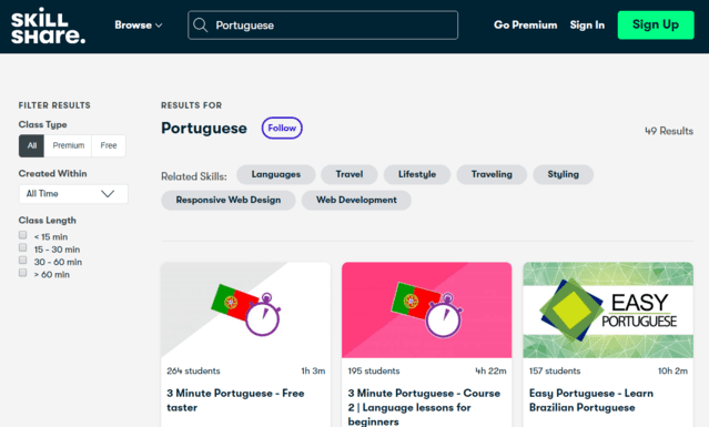 2700+ Portuguese Language Courses [2023], Free Online Courses