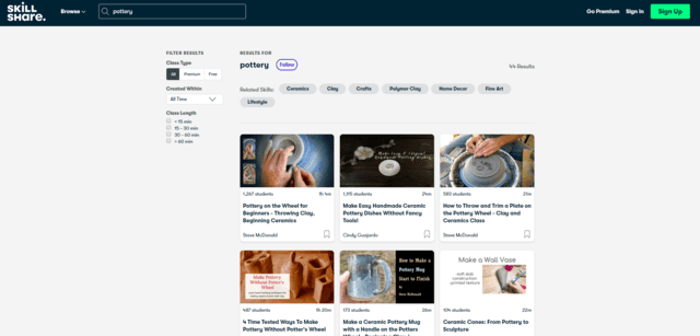 Skillshare Learn Pottery Lessons Online