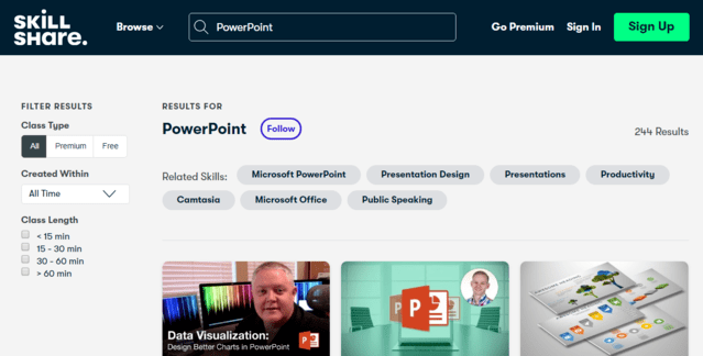 Skillshare Learn PowerPoint PPT Lessons Online