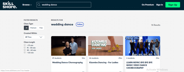 SkillShare Learn Wedding Dance Lessons Online