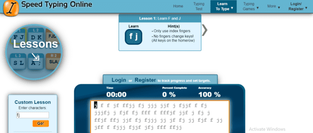 SpeedTypingOnline Learn Typing Lessons Online
