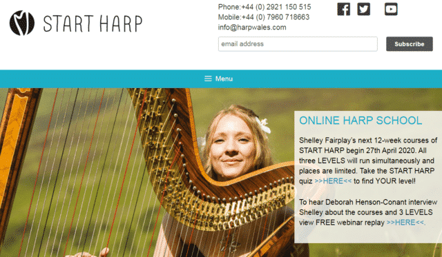 Startharp Learn Harp Lessons Online