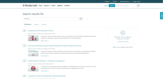 Study learn Breathing Lessons Online
