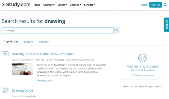 Study Learn Drawing Lessons Online