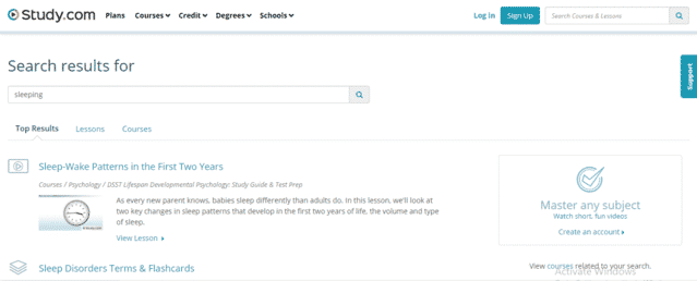 Study Learn Sleeping Lessons Online