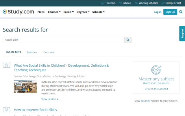Study Learn Social Skills Lessons Online