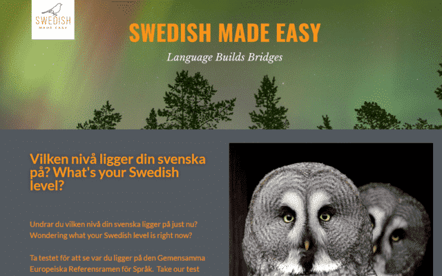 SwedishMadeEasy Learn Swedish Lessons Online