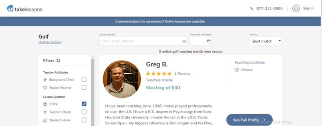 Takelessons Learn Golf Lessons Online