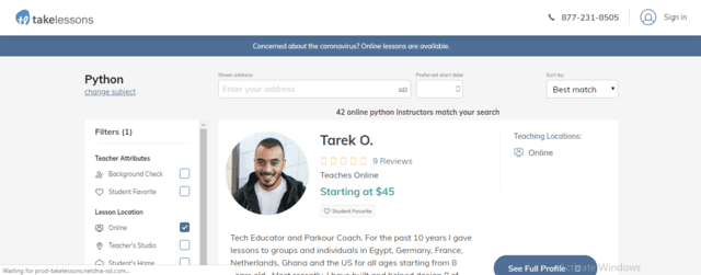 Takelessons Learn Python Lessons Online