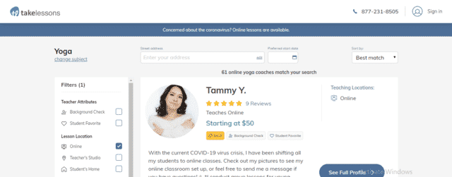 TakeLessons Learn Yoga Lessons Online