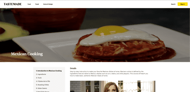 TasteMade Learn Mexican Cooking Lessons Online