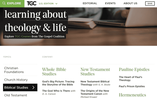Thegospelcoalition Learn Bible Lessons Online