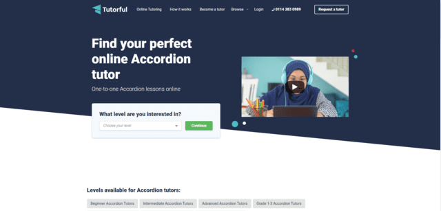 tutorful learn accordion lessons online